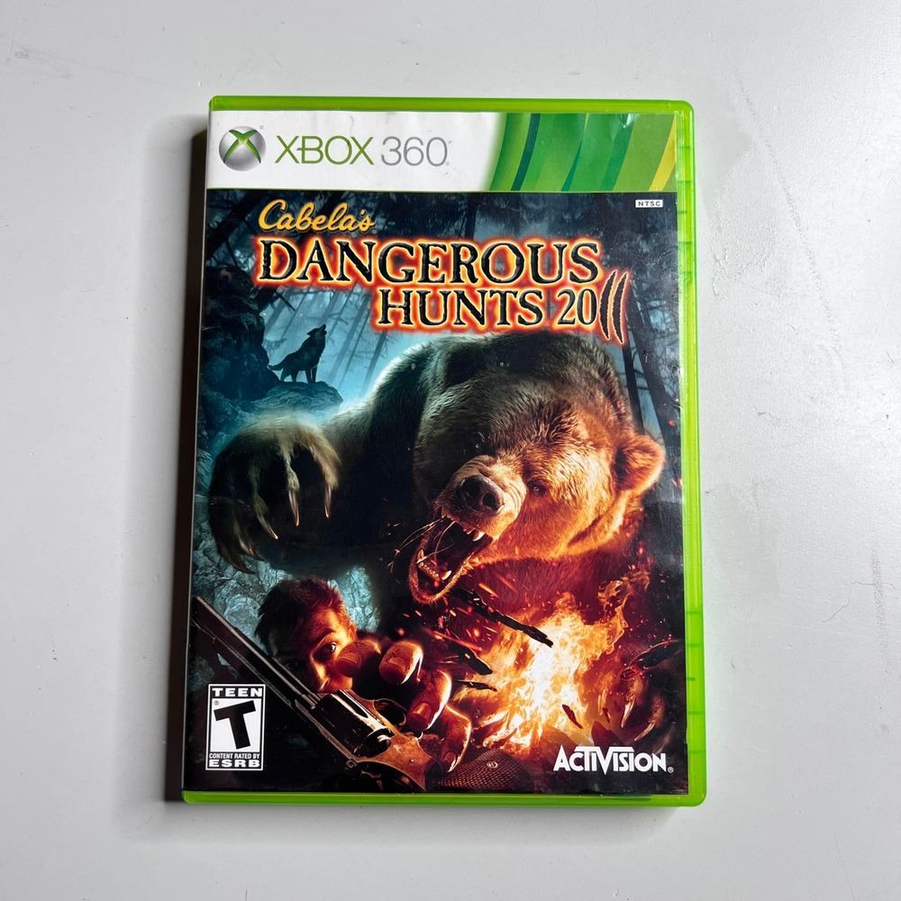 Cabelas Dangerous Hunts 2011 Xbox 360 Activision Hunting Game Complete CIB